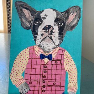 French Bulldog in Dapper Clothes